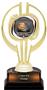 Gold Hurricane 7" Shield Basketball Trophy