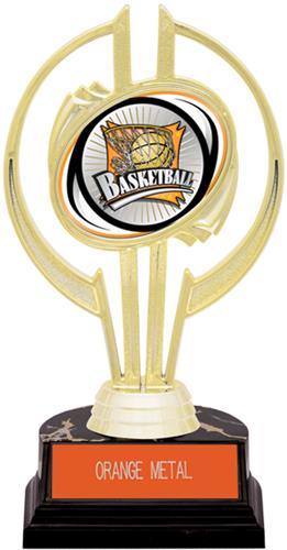 Gold Hurricane 7" Xtreme Basketball Trophy. Engraving is available on this item.