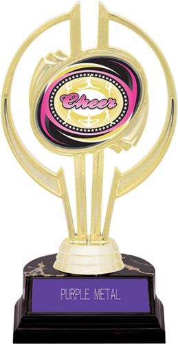 Awards Gold Hurricane 7" Dazzler Cheer Trophy. Engraving is available on this item.
