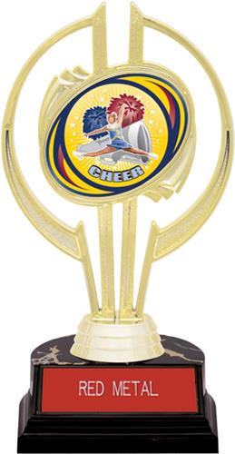 Hasty Awards Gold Hurricane 7" HD Cheer Trophy. Engraving is available on this item.