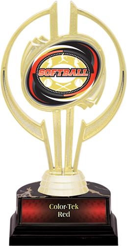 Awards Gold Hurricane 7" Classic Softball Trophy. Personalization is available on this item.