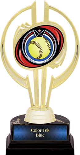 Awards Gold Hurricane 7" Eclipse Softball Trophy. Personalization is available on this item.