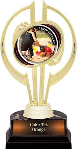 Awards Gold Hurricane 7" P.R.2 Softball Trophy. Personalization is available on this item.