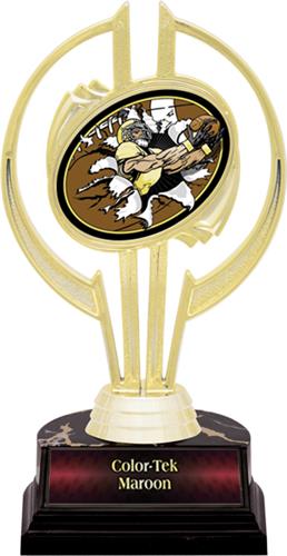 Awards Gold Hurricane 7" Bust-Out Football Trophy. Personalization is available on this item.