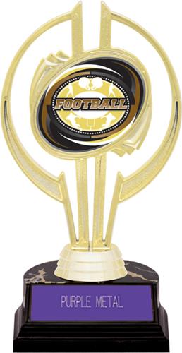 Awards Gold Hurricane 7" Classic Football Trophy. Engraving is available on this item.