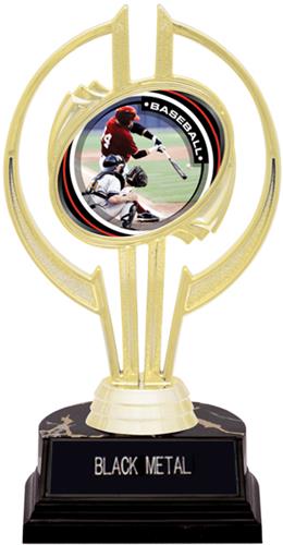 Awards Gold Hurricane 7" P.R.1 Baseball Trophy. Engraving is available on this item.