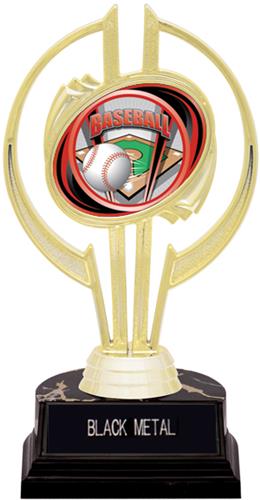 Awards Gold Hurricane 7" ProSport Baseball Trophy. Engraving is available on this item.