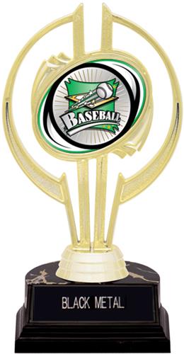 Awards Gold Hurricane 7" Xtreme Baseball Trophy. Engraving is available on this item.