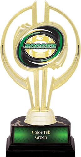 Awards Gold Hurricane 7" Classic Soccer Trophy. Personalization is available on this item.