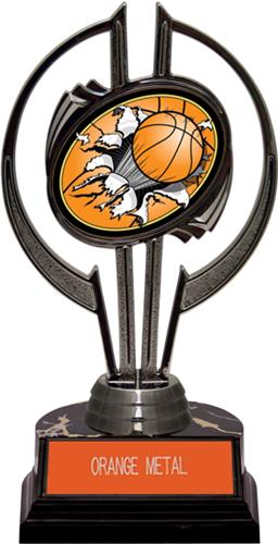 Black Hurricane 7" Bust-Out Basketball Trophy. Engraving is available on this item.