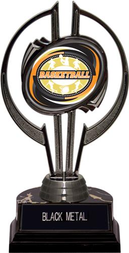Black Hurricane 7" Classic Basketball Trophy. Engraving is available on this item.