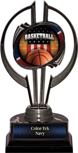 Black Hurricane 7" Patriot Basketball Trophy. Personalization is available on this item.
