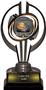 Black Hurricane 7" Shield Basketball Trophy