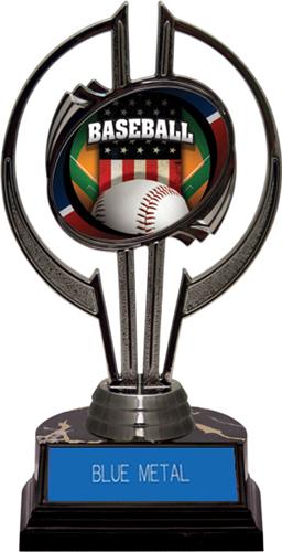 Black Hurricane 7" Patriot Baseball Trophy. Engraving is available on this item.