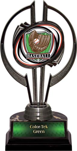 Black Hurricane 7" Shield Baseball Trophy. Personalization is available on this item.