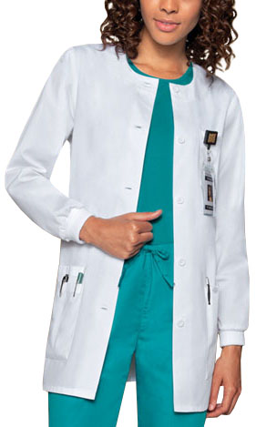 Dickies Women's 32" Long Sleeve Lab Coats. Embroidery is available on this item.