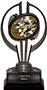 Black Hurricane 7" Bust-Out Football Trophy