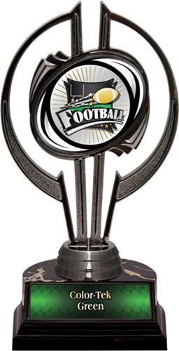 Black Hurricane 7" Xtreme Football Trophy. Personalization is available on this item.
