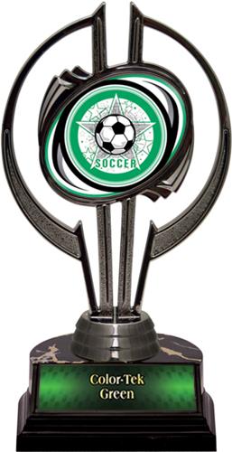 Awards Black Hurricane 7" All-Star Soccer Trophy. Engraving is available on this item.