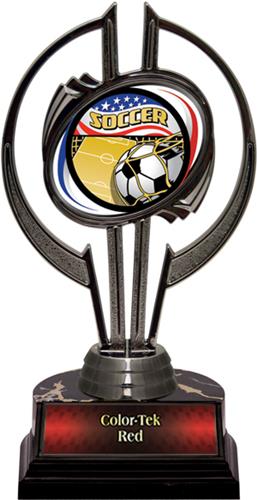 Awards Black Hurricane 7" Americana Soccer Trophy. Personalization is available on this item.