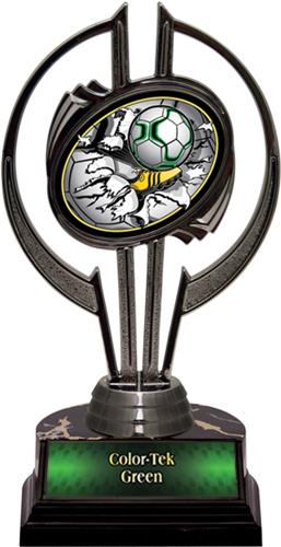Awards Black Hurricane 7" Bust-Out Soccer Trophy. Personalization is available on this item.
