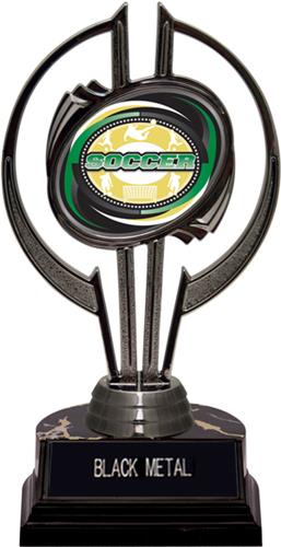 Awards Black Hurricane 7" Classic Soccer Trophy. Engraving is available on this item.