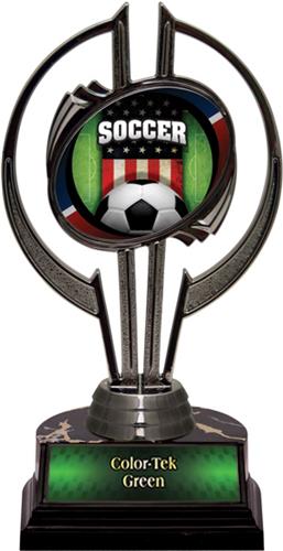 Awards Black Hurricane 7" Patriot Soccer Trophy. Personalization is available on this item.