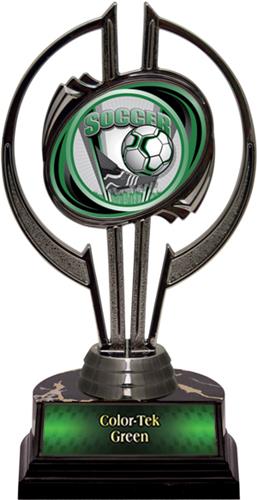 Awards Black Hurricane 7" ProSport Soccer Trophy. Personalization is available on this item.