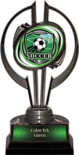 Awards Black Hurricane 7" Shield Soccer Trophy. Personalization is available on this item.