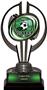 Awards Black Hurricane 7" Shield Soccer Trophy