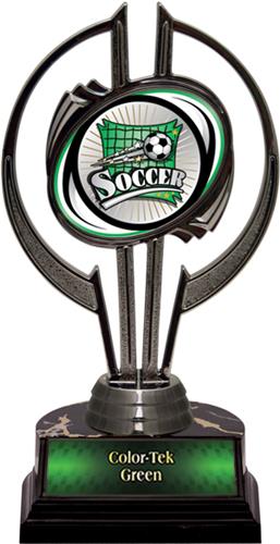 Awards Black Hurricane 7" Xtreme Soccer Trophy. Personalization is available on this item.