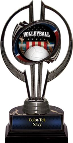Award Black Hurricane 7" Patriot Volleyball Trophy. Personalization is available on this item.