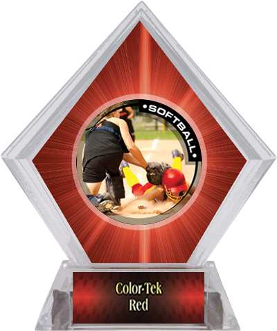 Awards P.R.2 Softball Red Diamond Ice Trophy. Personalization is available on this item.