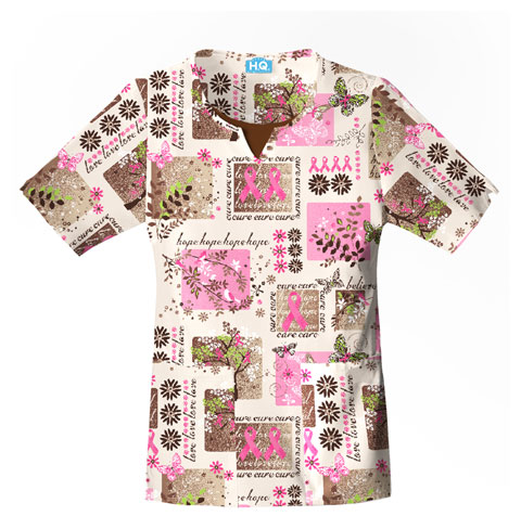 Cherokee Scrub HQ Womens Scoop Neck Scrub Top. Embroidery is available on this item.