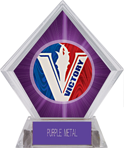 Spirit Victory Softball Purple Diamond Ice Trophy