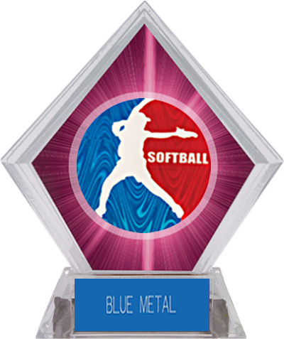 Awards Spirit Softball Pink Diamond Ice Trophy