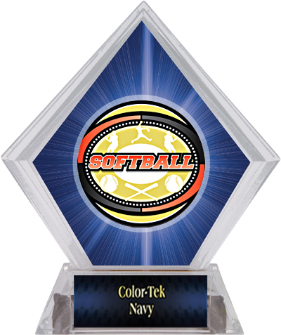 Awards Classic Softball Blue Diamond Ice Trophy. Personalization is available on this item.