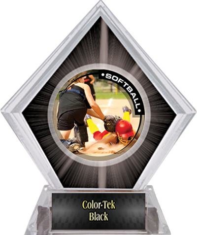 Awards P.R.2 Softball Black Diamond Ice Trophy. Personalization is available on this item.