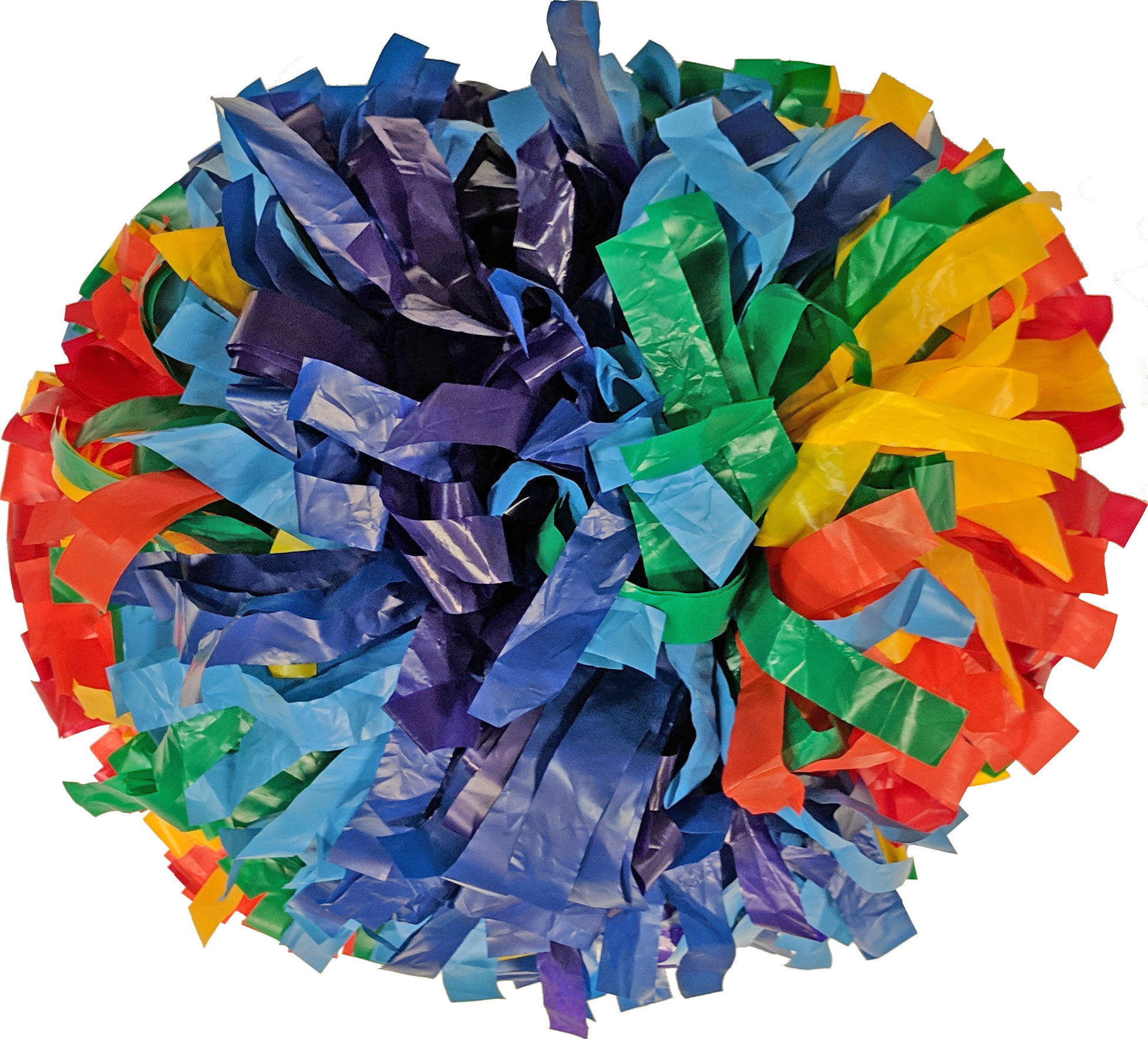 E68825 Pizzazz 3 Color Plastic Cheerleaders Poms