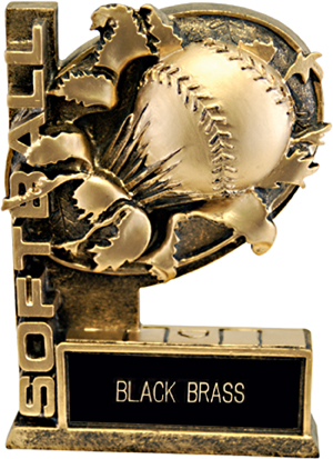 Hasty Awards 6" Bust-Out Softball Resin Trophies. Engraving is available on this item.