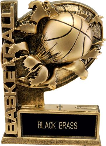 Hasty Awards 6" Bust-Out Basketball Resin Awards. Engraving is available on this item.