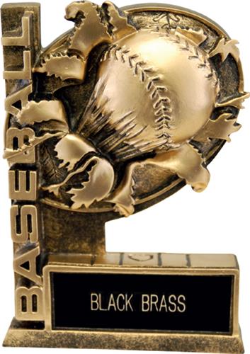 Hasty Awards 6" Bust-Out Baseball Resin Trophies. Engraving is available on this item.