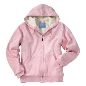 Pink Sherpa Hooded Sweatshirt - Cancer Awareness. Decorated in seven days or less.