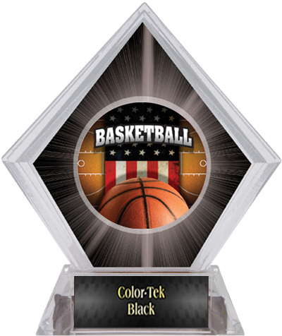 Awards Patriot Basketball Black Diamond Ice Trophy. Personalization is available on this item.