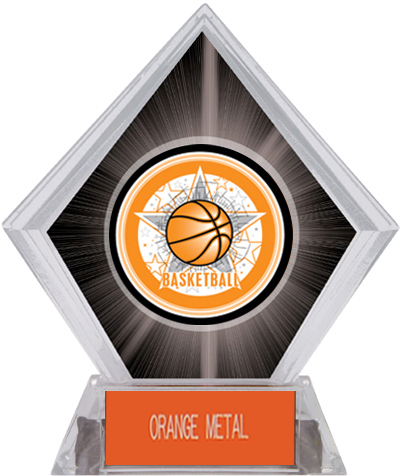 Award All-Star Basketball Black Diamond Ice Trophy. Engraving is available on this item.