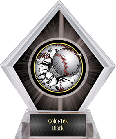 Awards Bust-Out Baseball Black Diamond Ice Trophy. Personalization is available on this item.