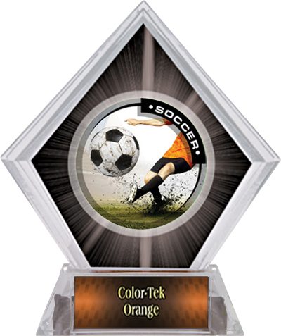 Awards P.R. Male Soccer Black Diamond Ice Trophy. Personalization is available on this item.