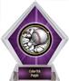 Awards Bust-Out Baseball Purple Diamond Ice Trophy