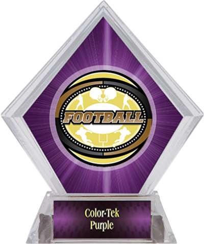 Awards Classic Football Purple Diamond Ice Trophy. Personalization is available on this item.