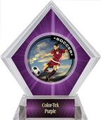 P.R. Female Soccer Purple Diamond Ice Trophy